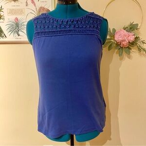 Blue Sleeveless Top